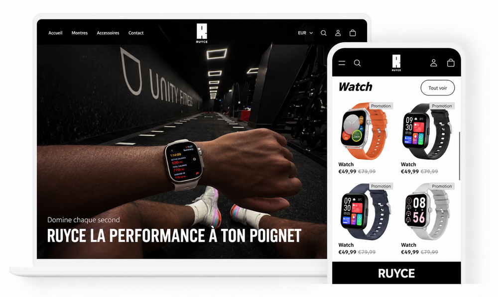 Site Ruyce sur ordinateur et mobile